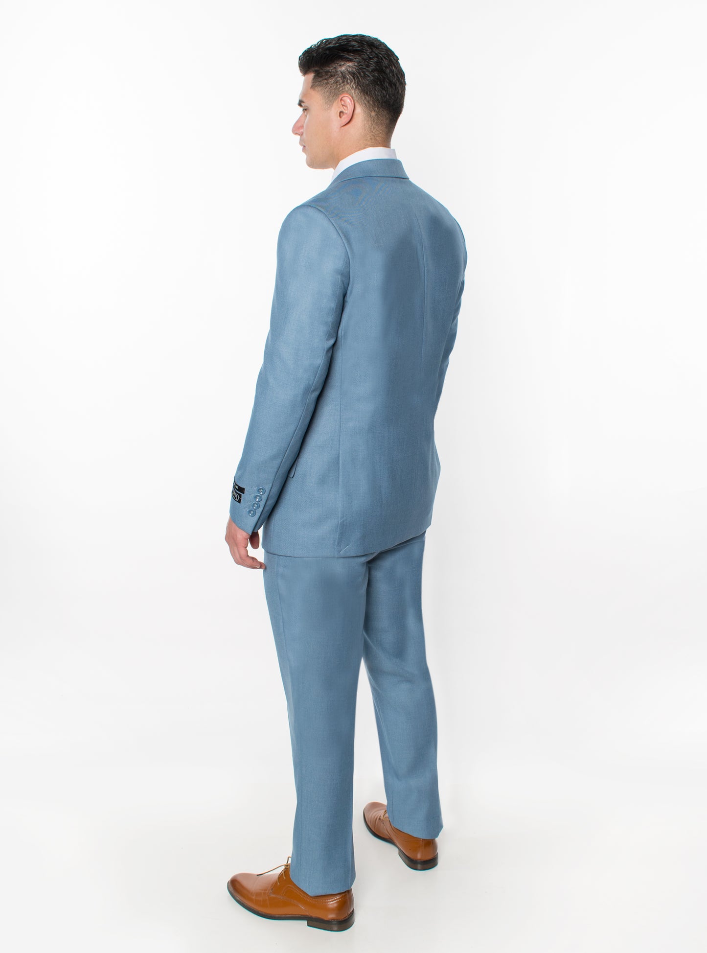 3 Piece Slim Fit Suit - Light Blue (874508S)