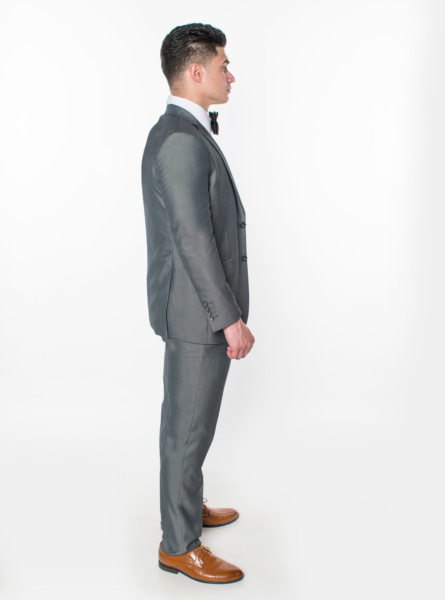 3 Piece Slim Fit Suit - Light Grey (874503S)