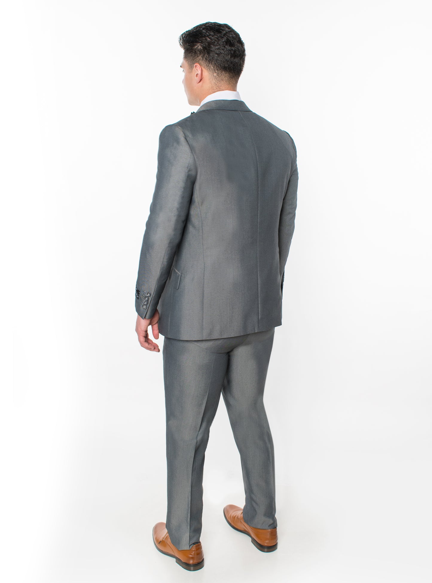 3 Piece Slim Fit Suit - Light Grey (874503S)