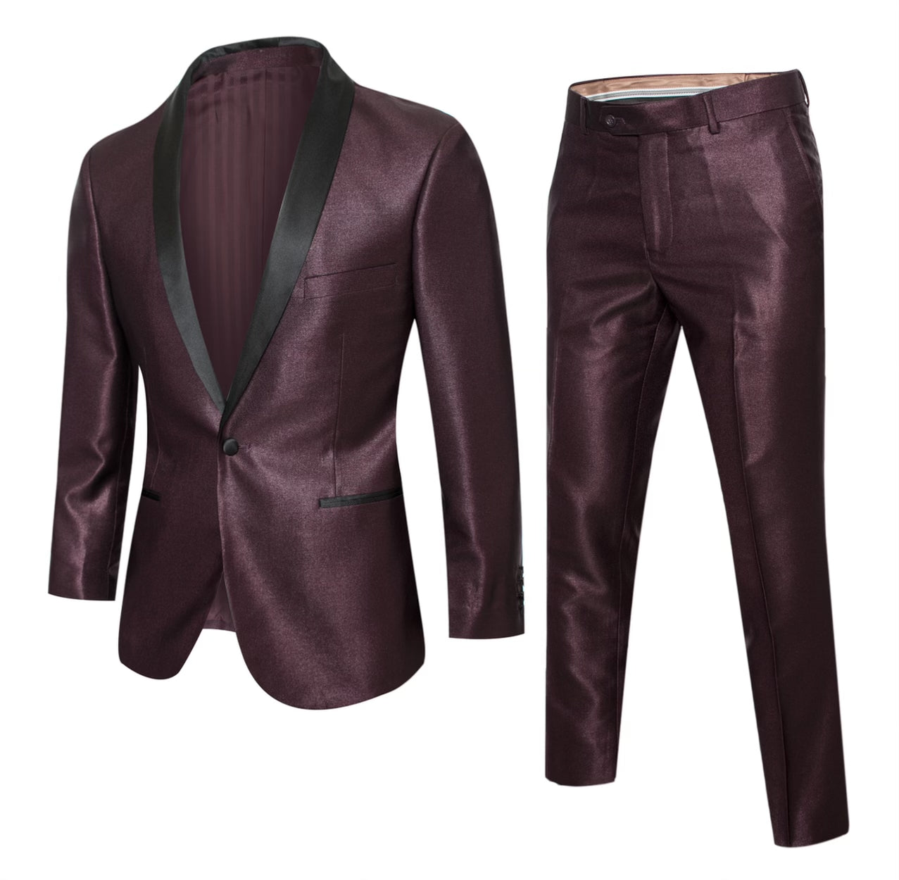 2 Piece Slim Fit Tuxedo - Maroon (2ST040809)