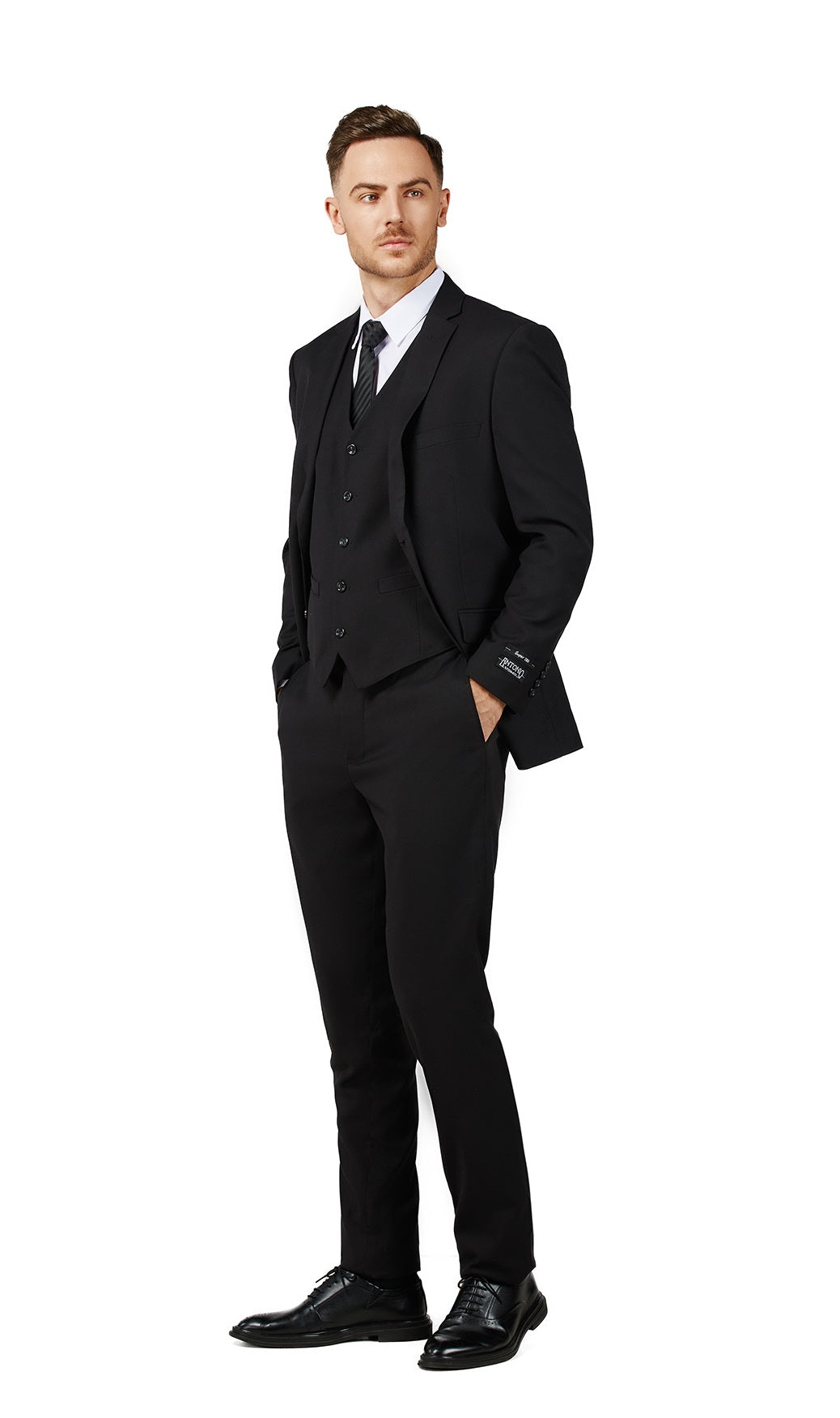 3 Piece Classic Fit Suits - Black (874501R)