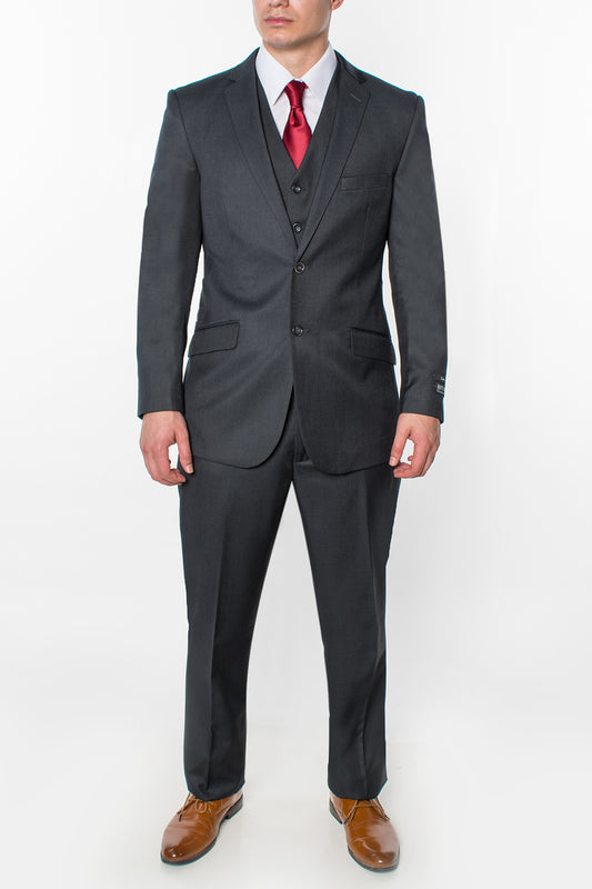 3 Piece Classic Fit Suits - Charcoal (874505R)