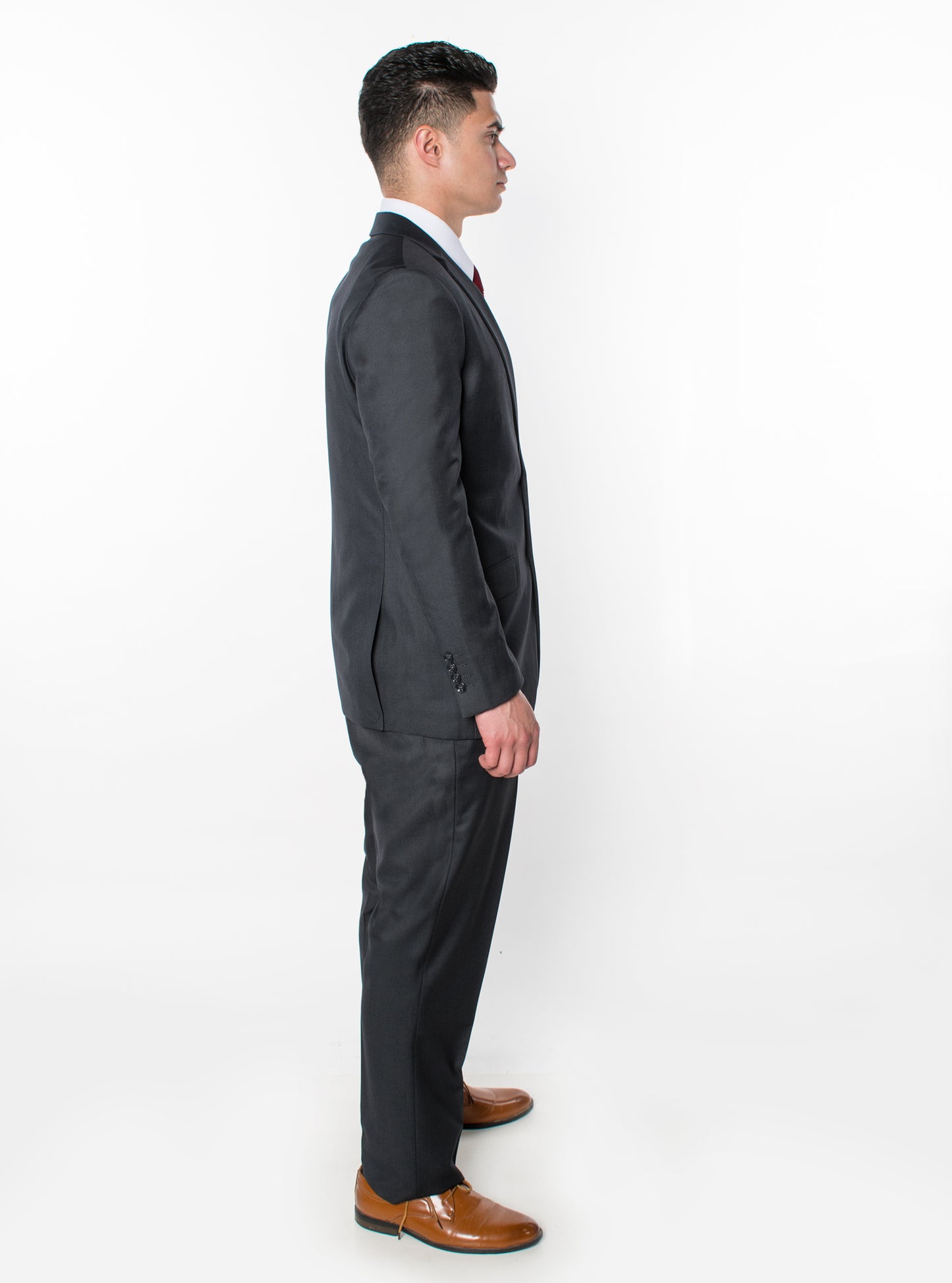 3 Piece Classic Fit Suits - Charcoal (874505R)