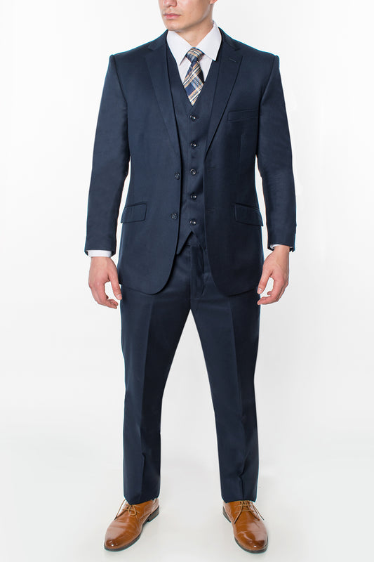 3 Piece Classic Fit Suits - Navy (874502R)