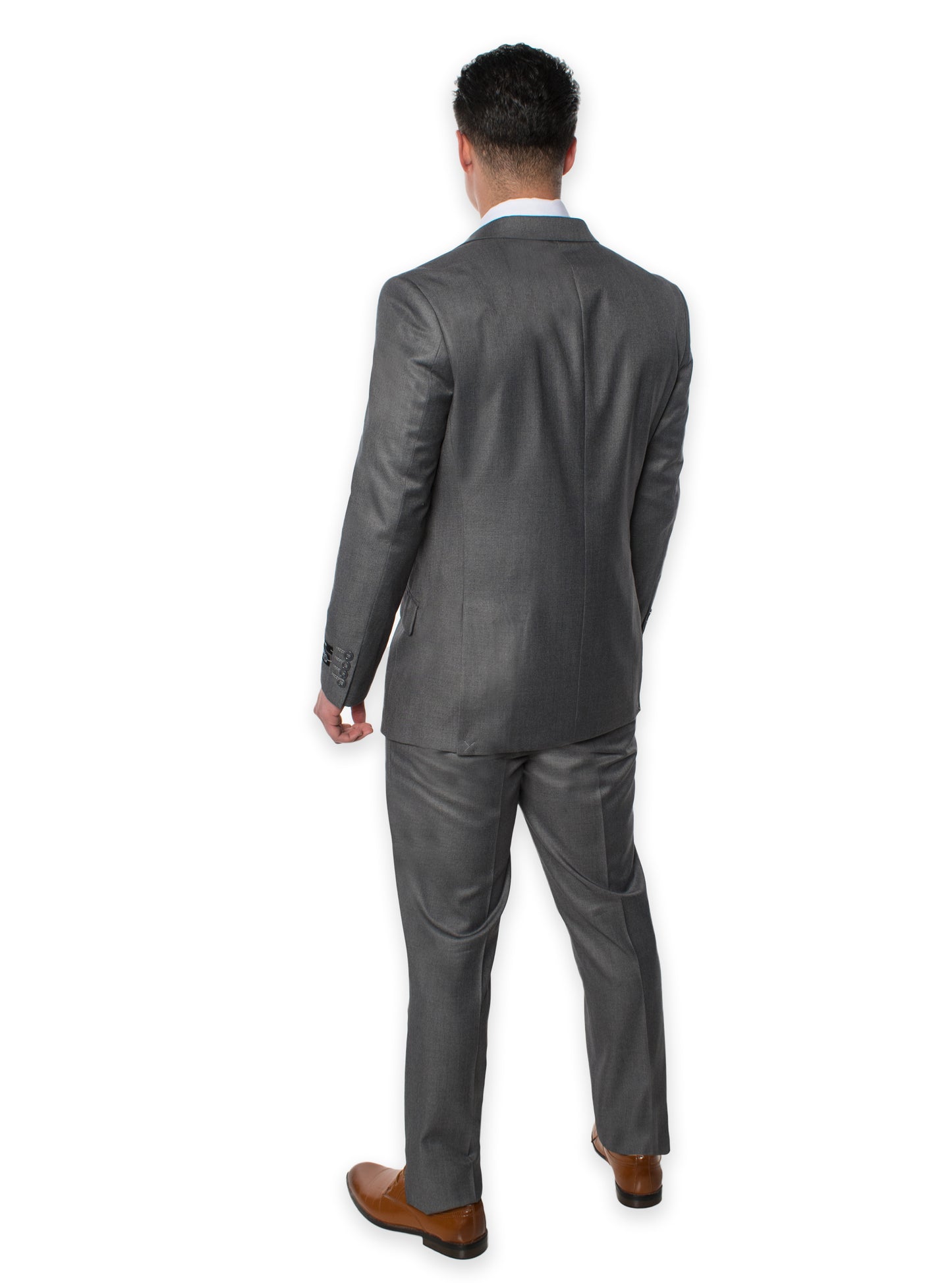 3 Piece Slim Fit Suit - True Grey (874513S)