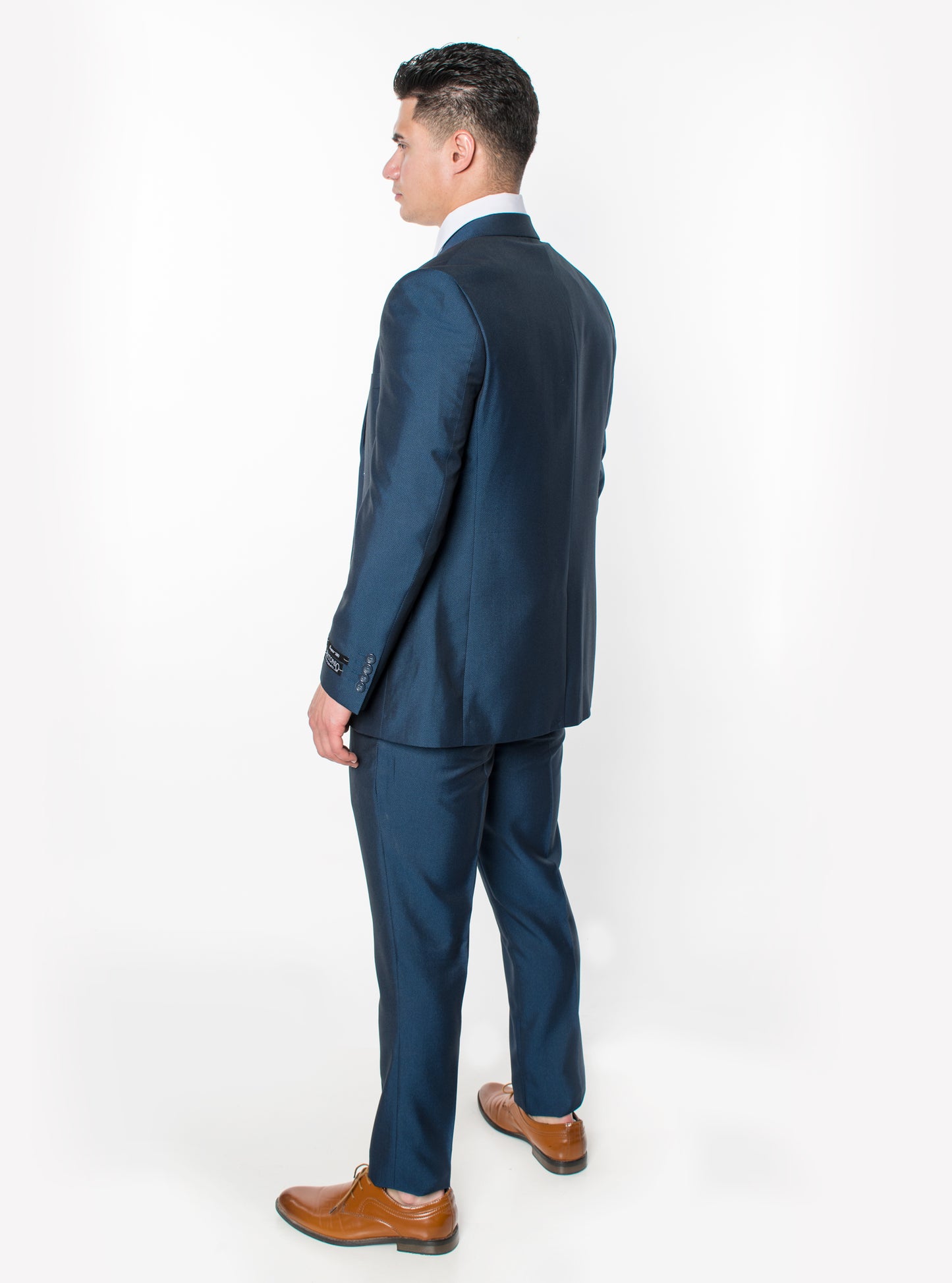 3 Piece Textured Suit - Indigo (264504)