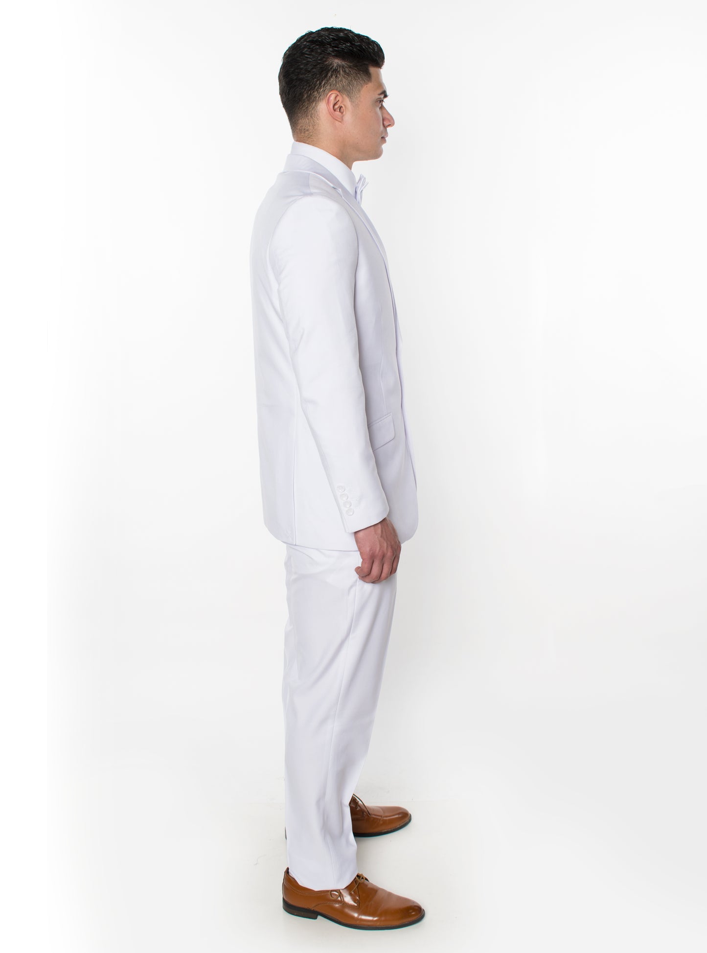 3 Piece Slim Fit Suit - White (874514S)