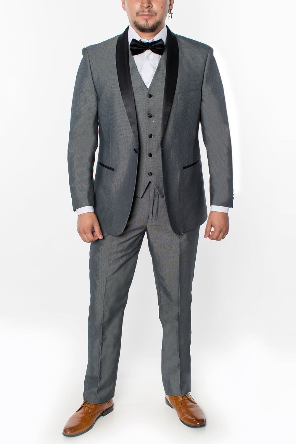 3 Piece Slim Fit Tuxedo - Grey (1264503)