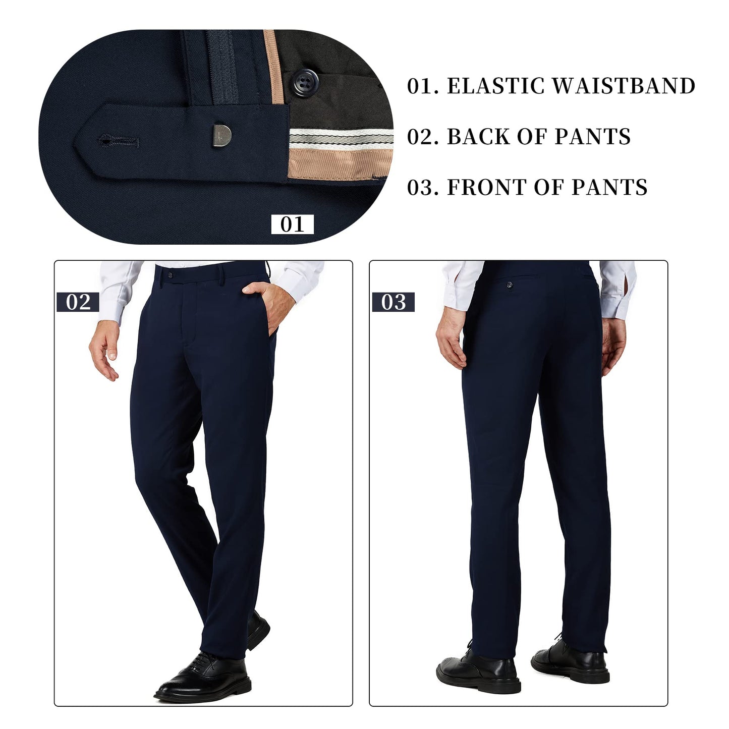 Slim Fit Dress Pants - Beige (874507)