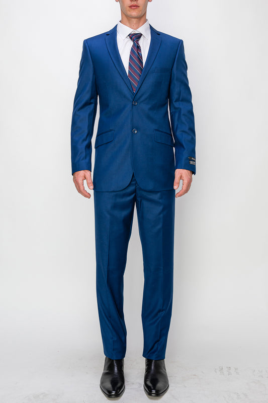 2 Piece Slim Fit Single Breasted Suits - Indigo (2N874504)