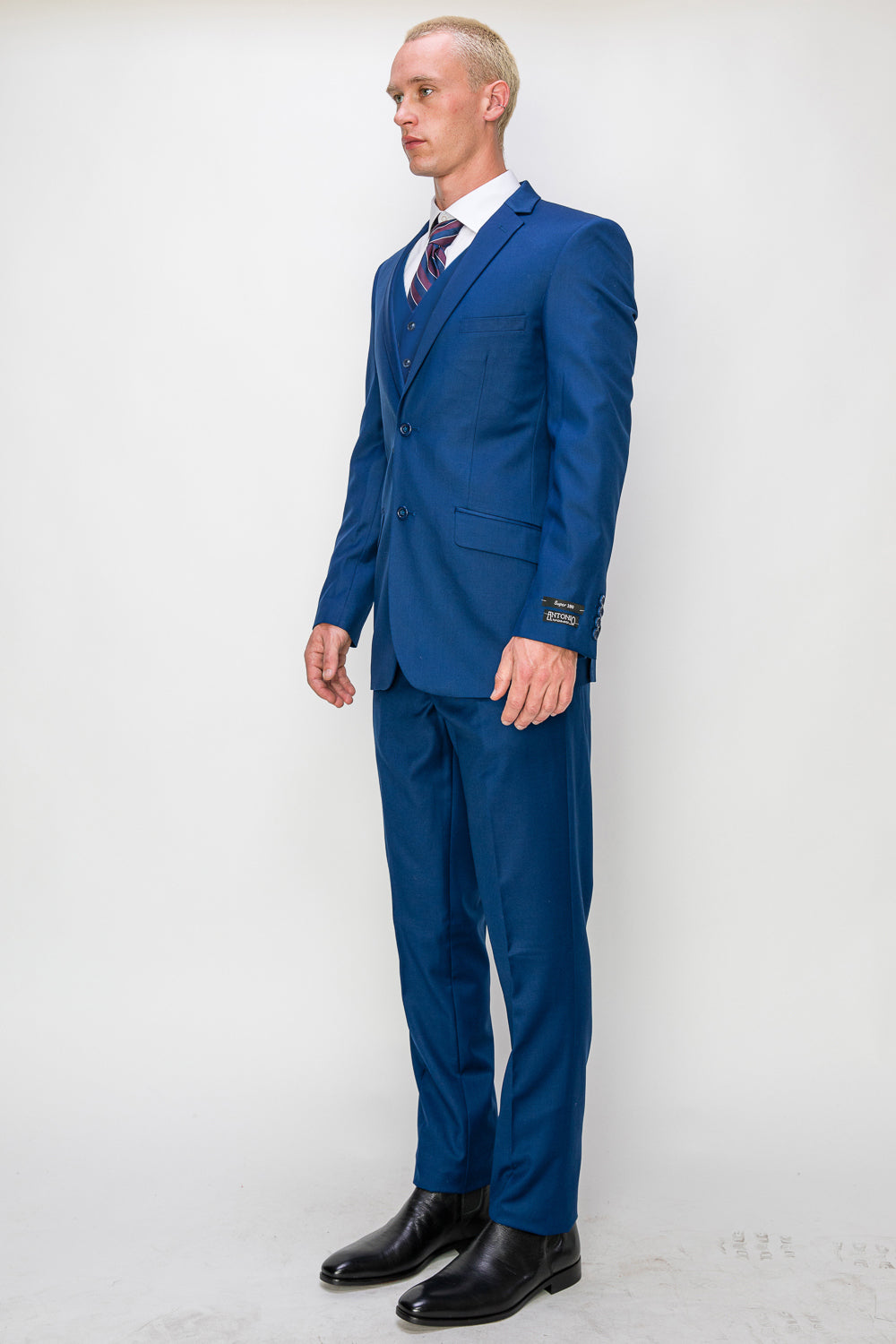 3 Piece Slim Fit Suit - Blue (874504S)