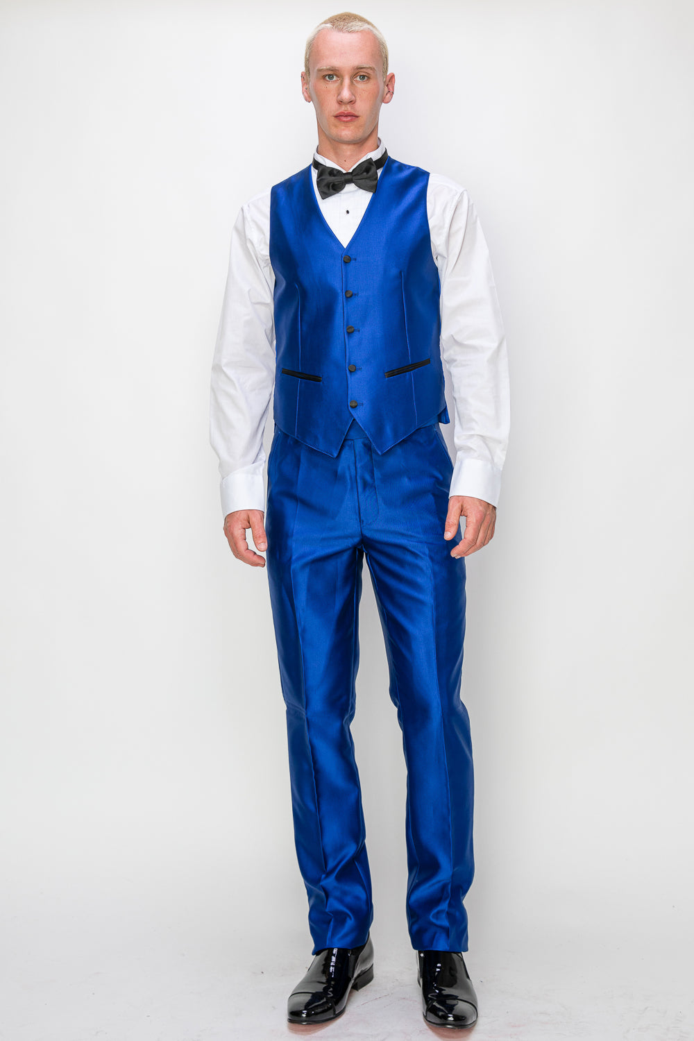 3 Piece Slim Fit Tuxedo - Shiny Royal Blue (1970908)