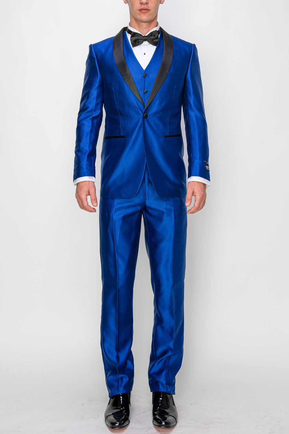 3 Piece Slim Fit Tuxedo - Shiny Royal Blue (1970908)