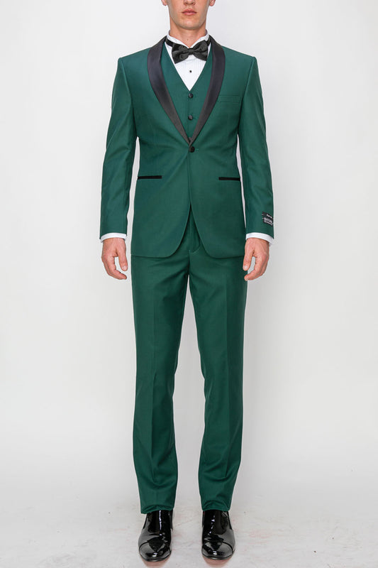 3 Piece Slim Fit Tuxedo - Green (1874511)