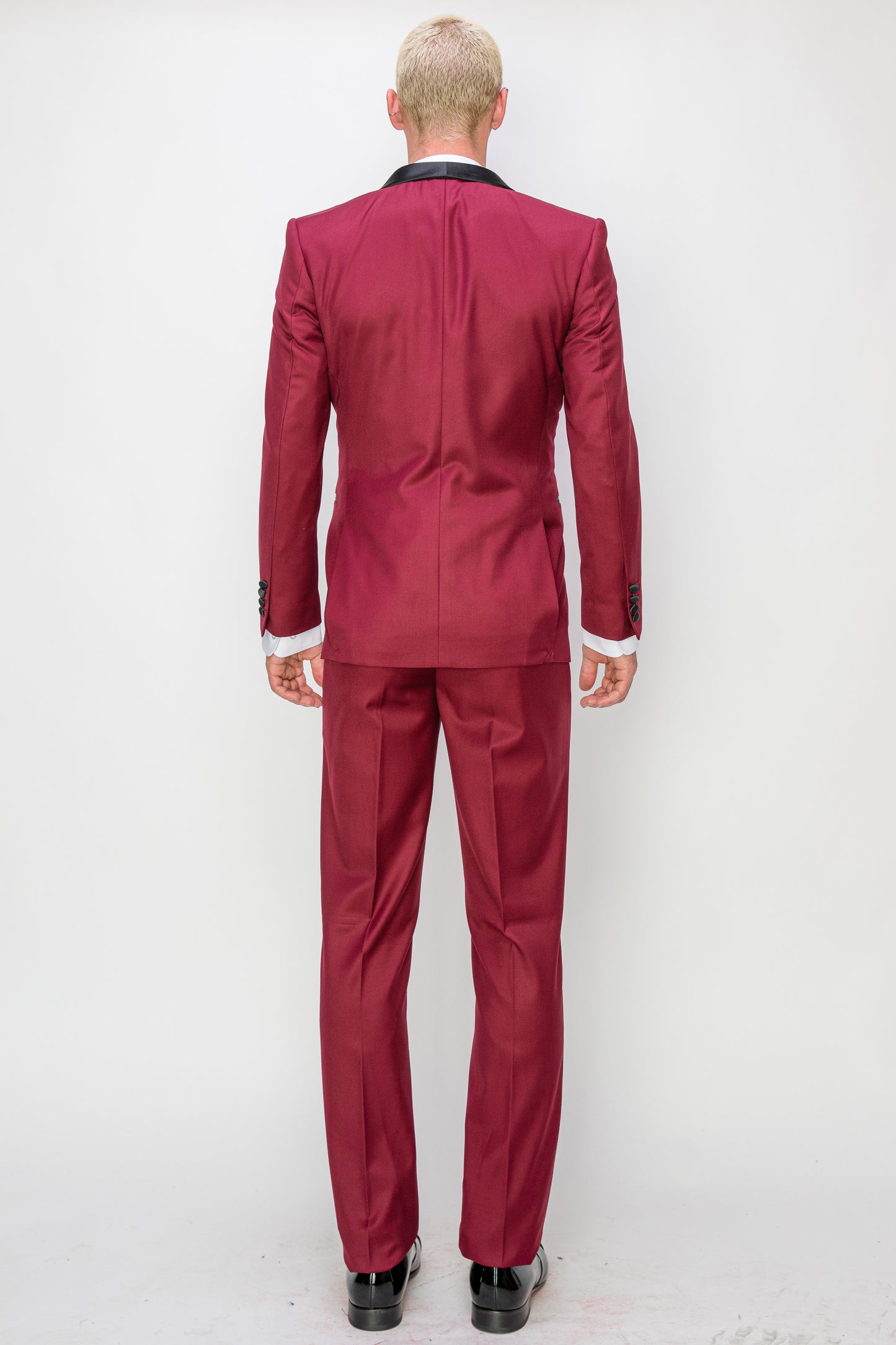 3 Piece Slim Fit Tuxedo - Burgundy (1874510)