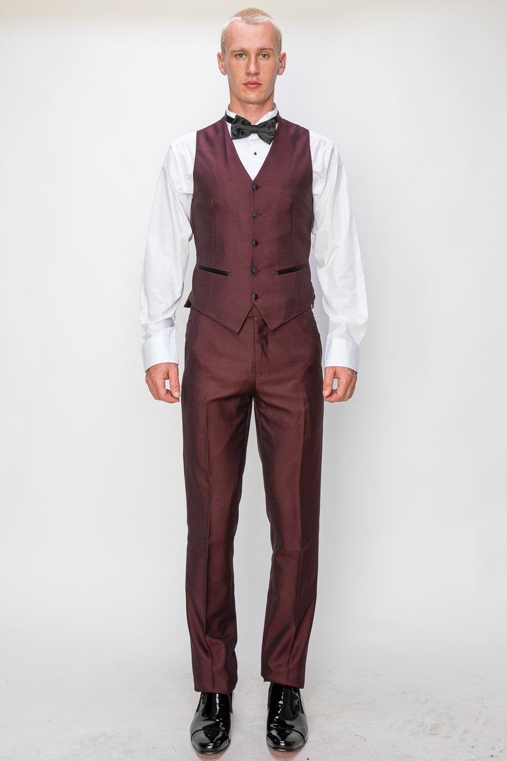 3 Piece Slim Fit Tuxedo - Maroon (1264510)