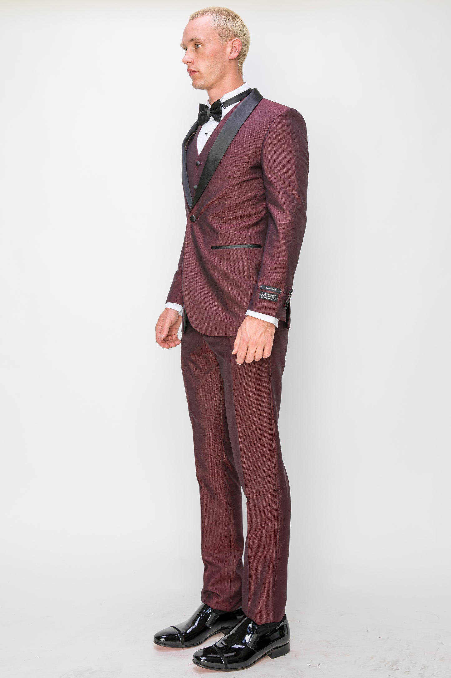 3 Piece Slim Fit Tuxedo - Maroon (1264510)