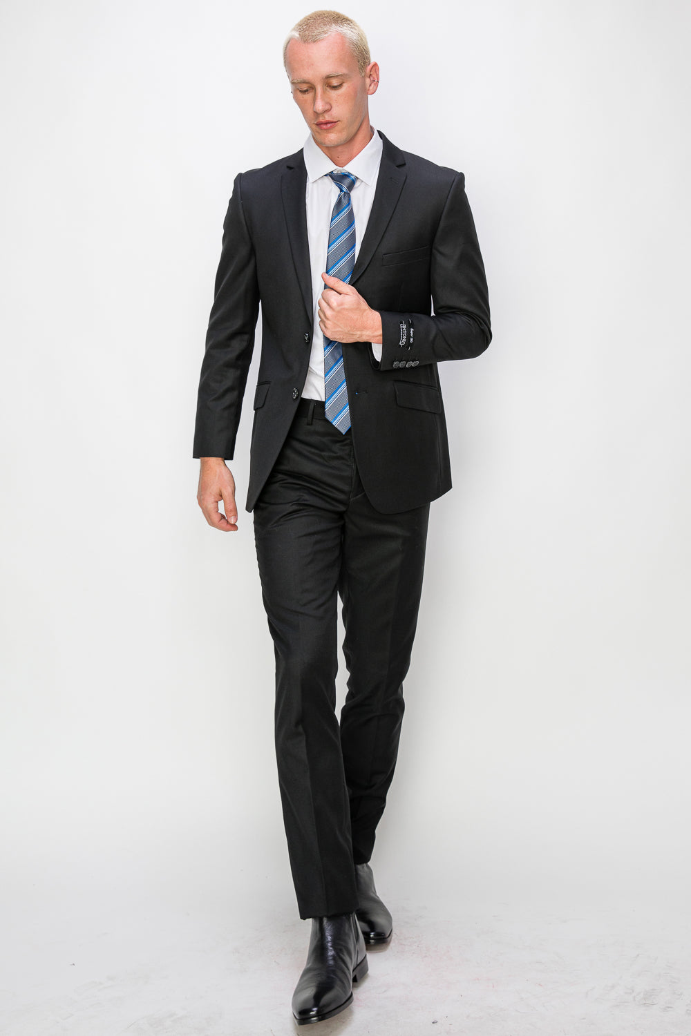 2 Piece Slim Fit Single Breasted Suits - Black (2N874501)