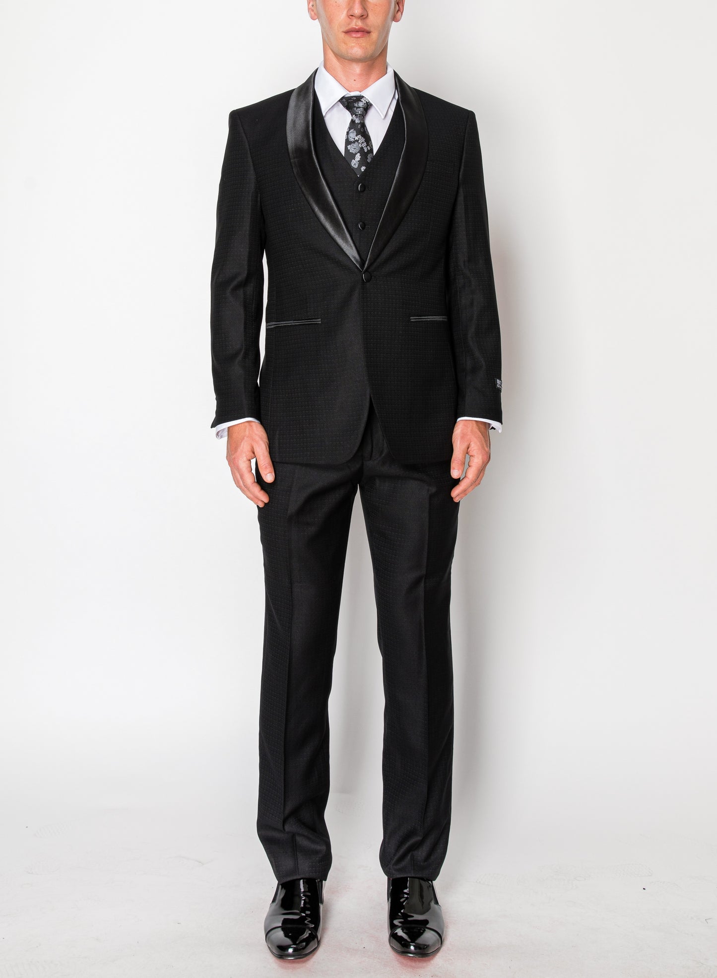 3 Piece Slim Fit Tuxedo - Black (1560801)