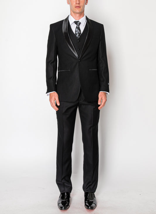 3 Piece Slim Fit Tuxedo - Black (1560801)