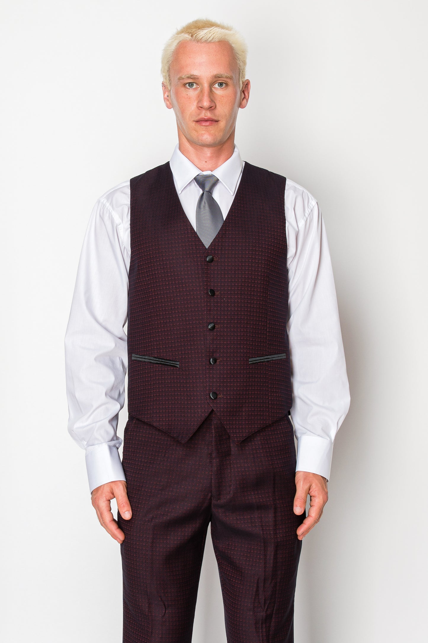 3 Piece Slim Fit Tuxedo - Burgundy (1560810)