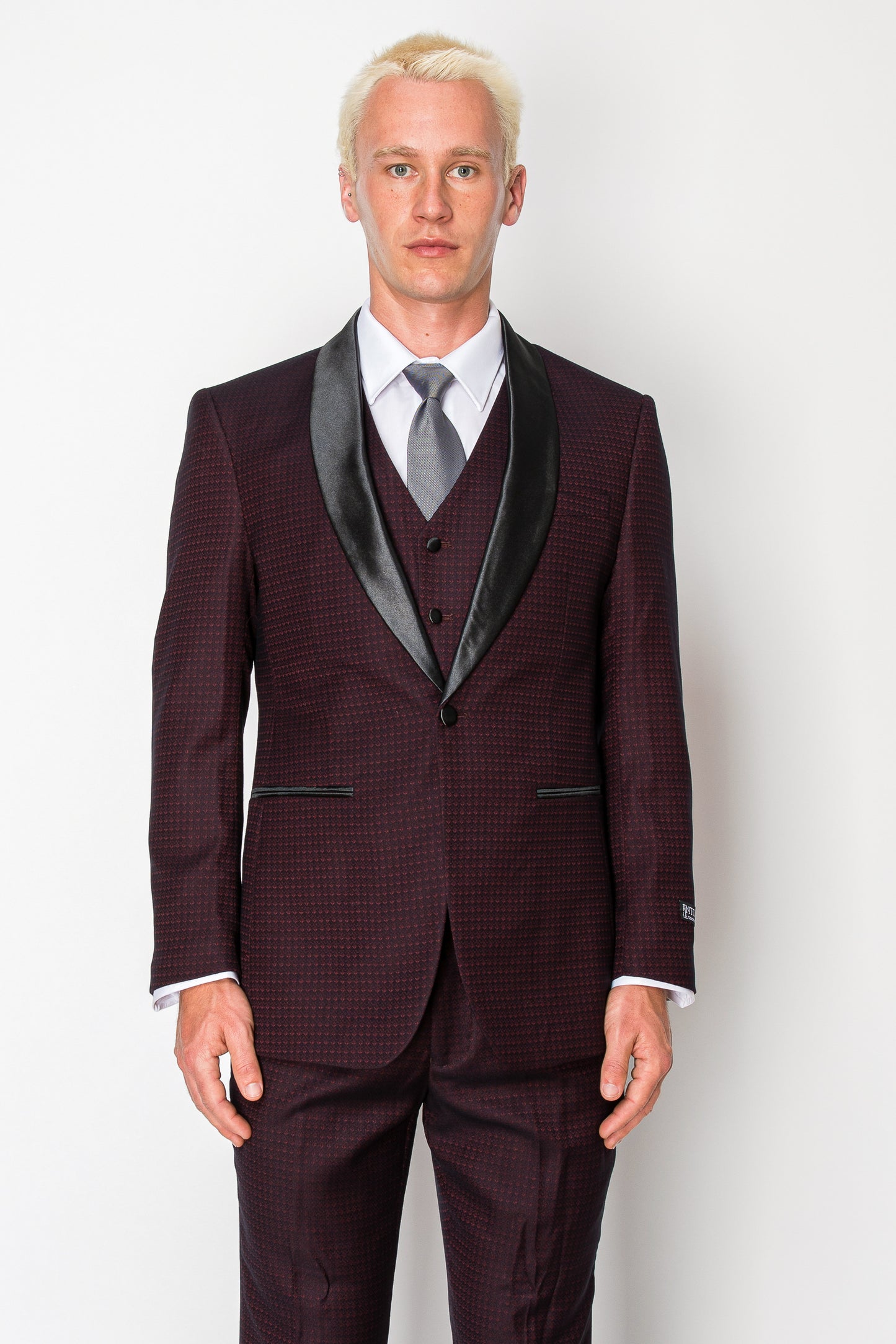 3 Piece Slim Fit Tuxedo - Burgundy (1560810)