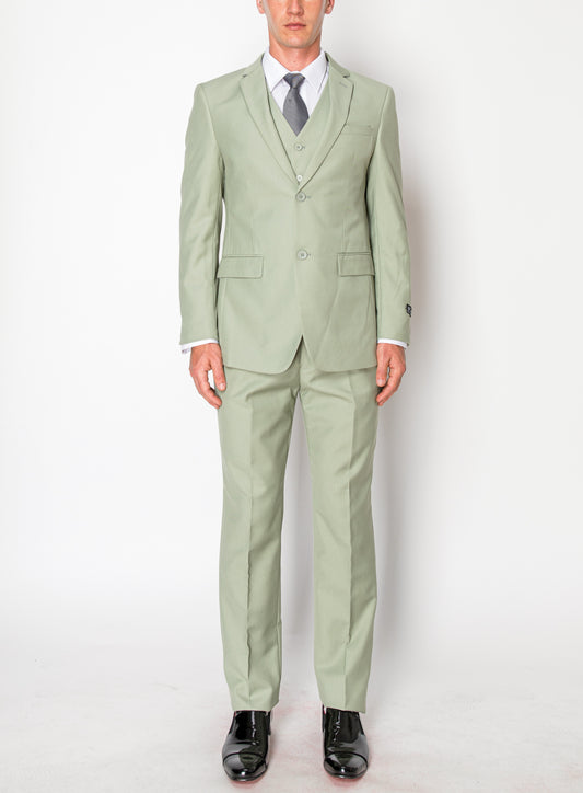 3 Piece Slim Fit Suit - Green (874516)