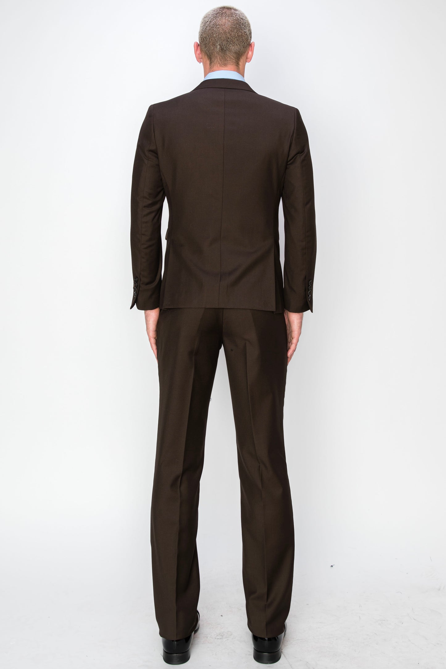 3 Piece Slim Fit Suit - Brown (874512S)