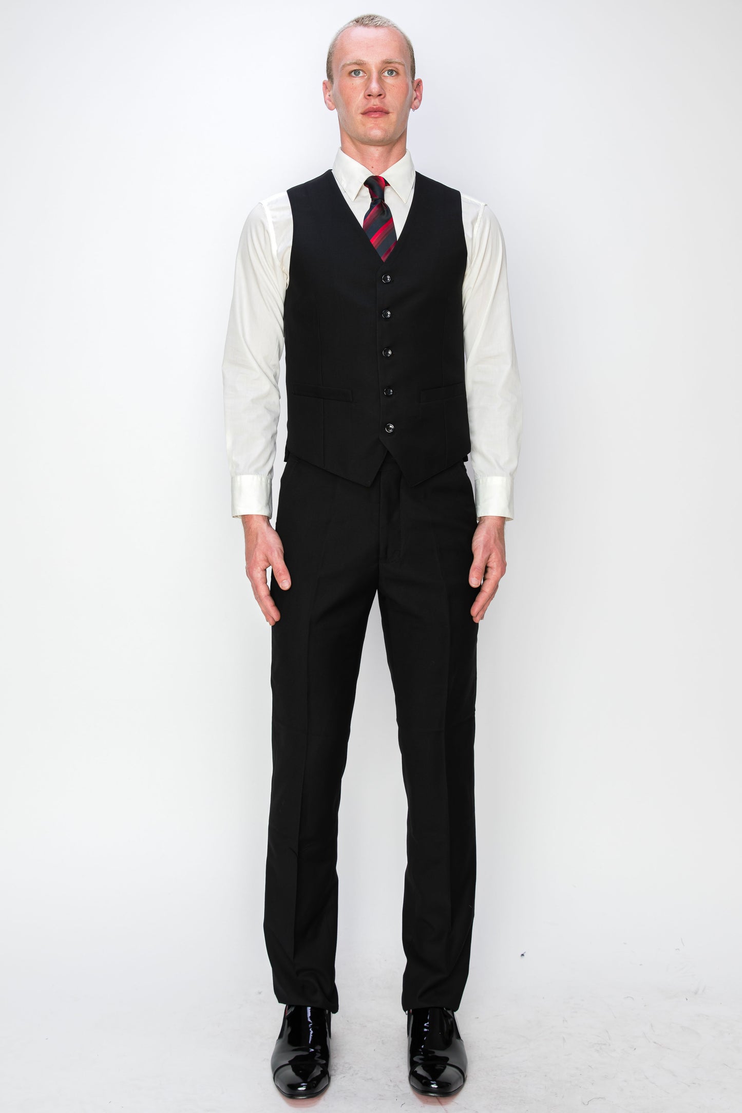 3 Piece Slim Fit Suit - Black (874501S)