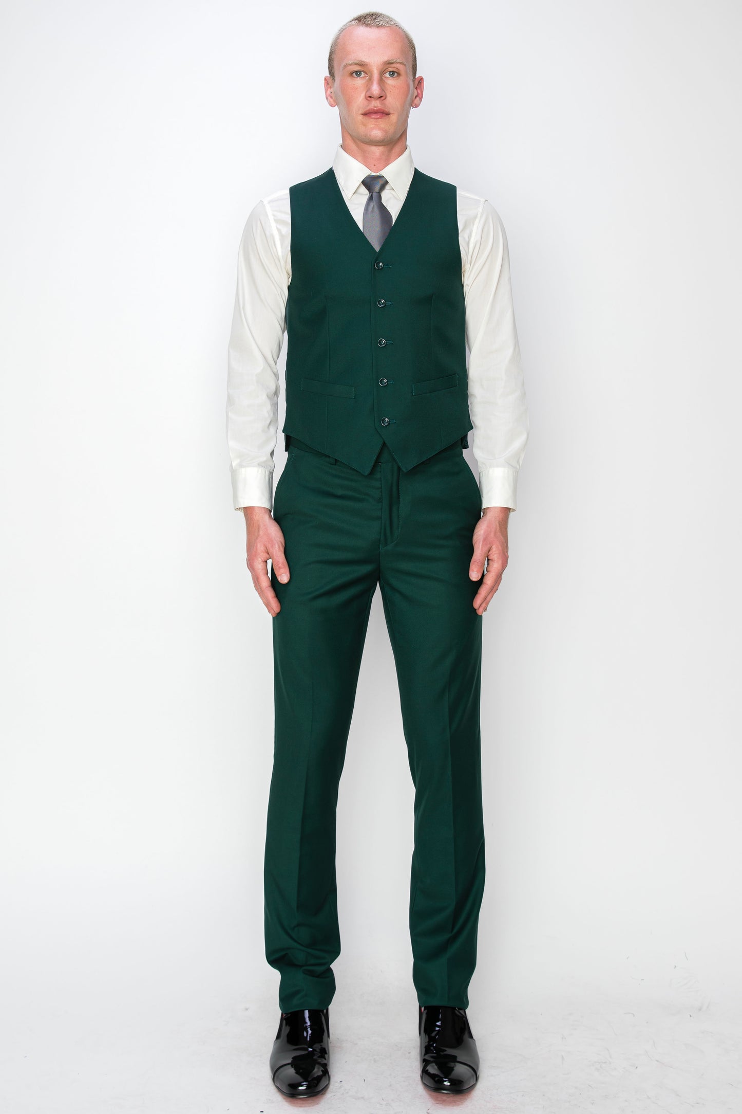 3 Piece Slim Fit Suit - Forest Green (874511S)