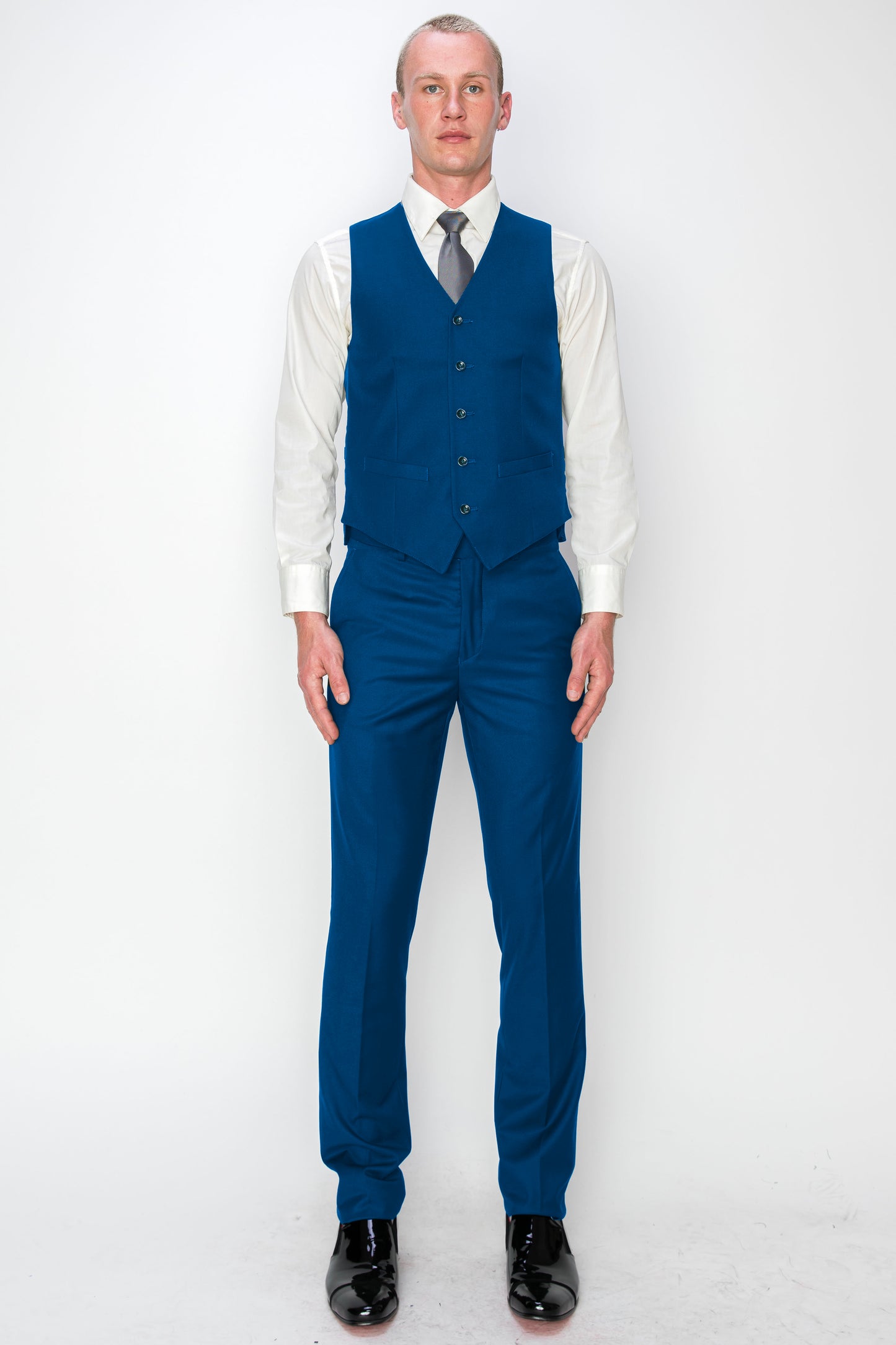 3 Piece Slim Fit Suit - Blue (874504S)