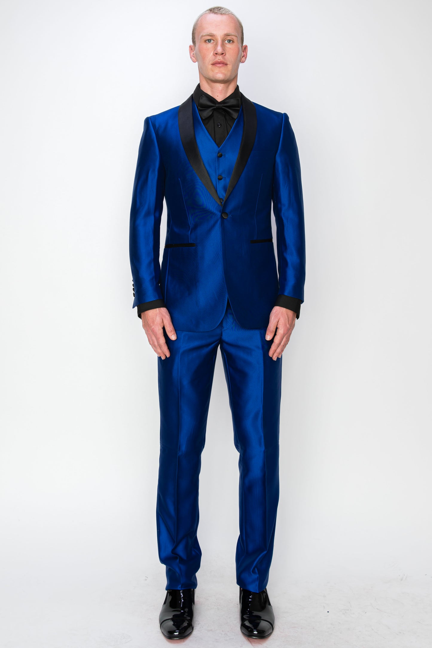 3 Piece Slim Fit Tuxedo - Shiny Royal Blue (1970908)