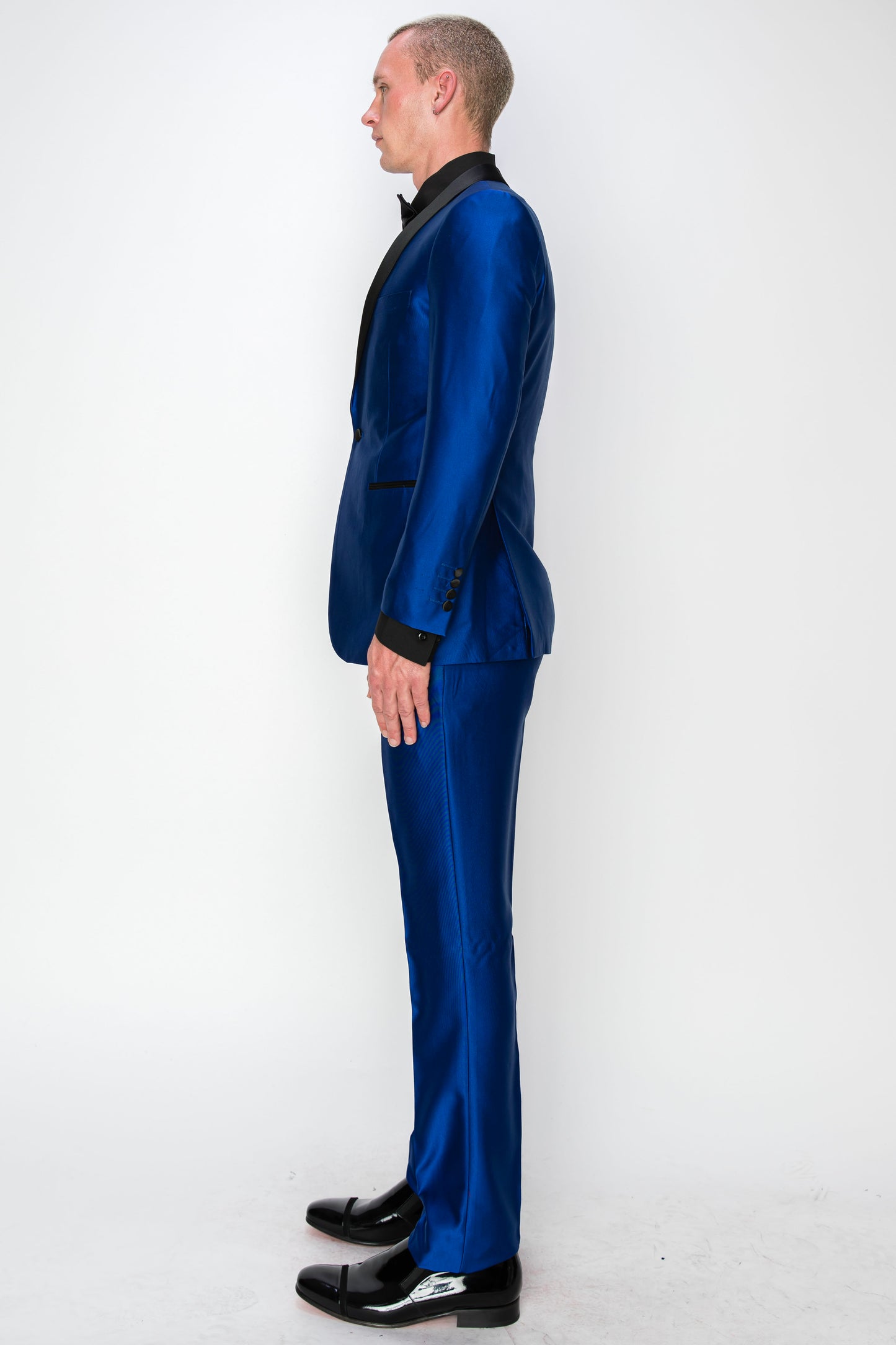 3 Piece Slim Fit Tuxedo - Shiny Royal Blue (1970908)