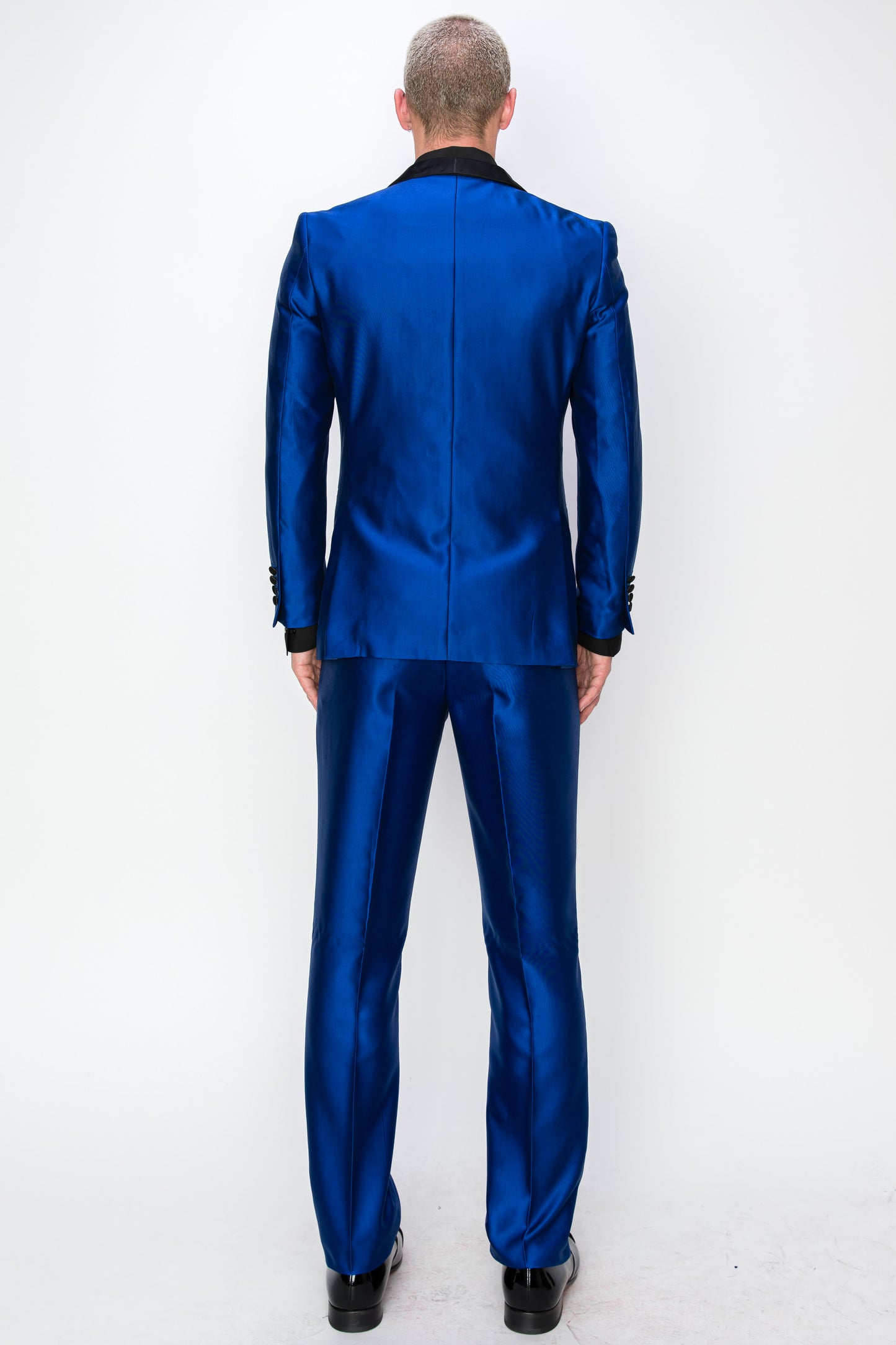 3 Piece Slim Fit Tuxedo - Shiny Royal Blue (1970908)