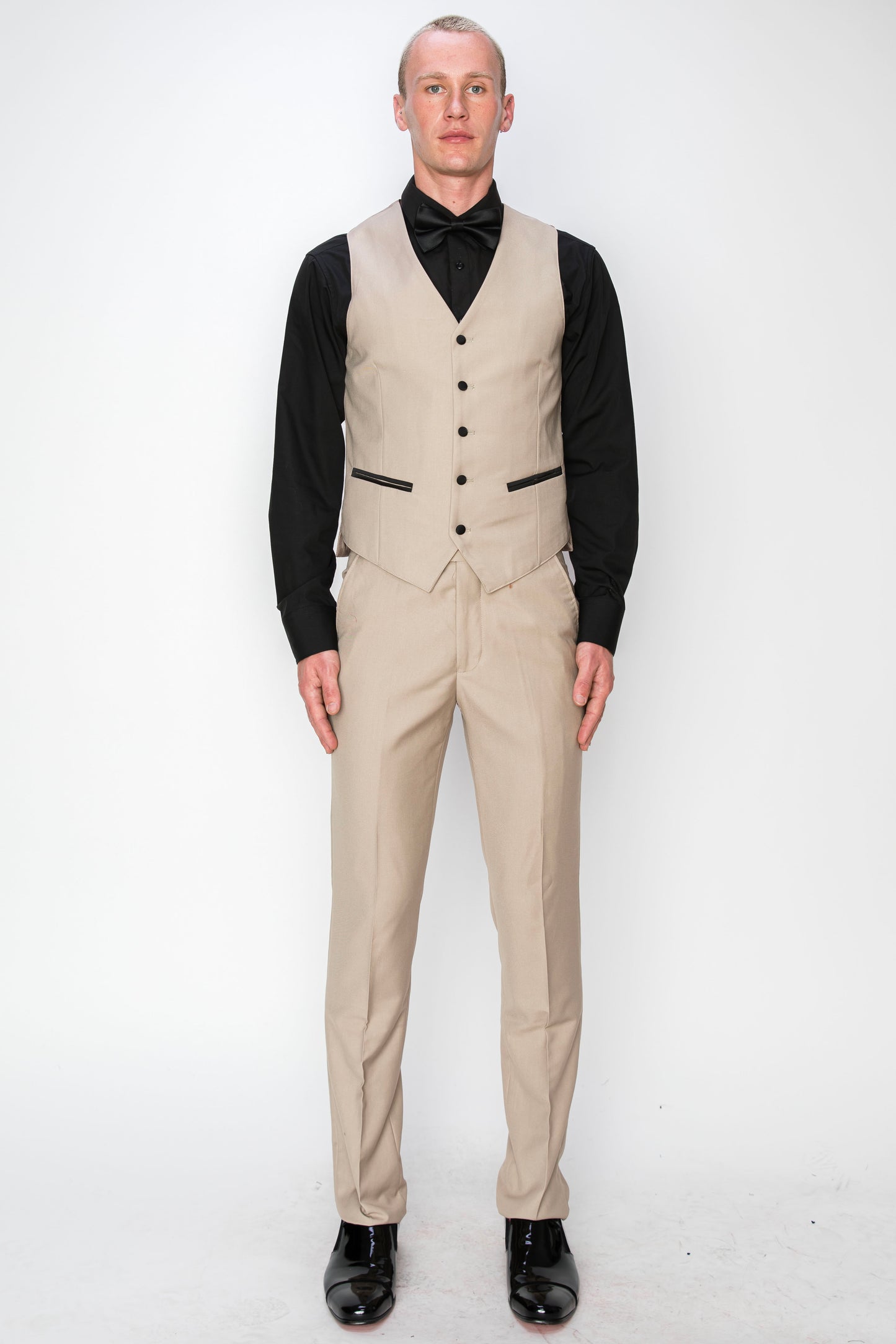 3 Piece Slim Fit Tuxedo - Beige (1874507)