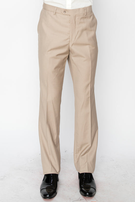 Slim Fit Dress Pants - Beige (874507)